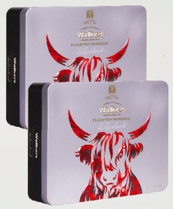 Drakes Walkers highland cow tin assorted shortbread 150g offer