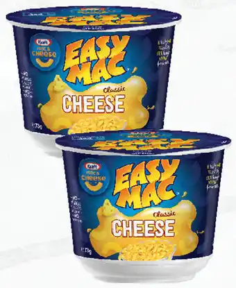 Kraft easy mac classic cheese bowl 73g