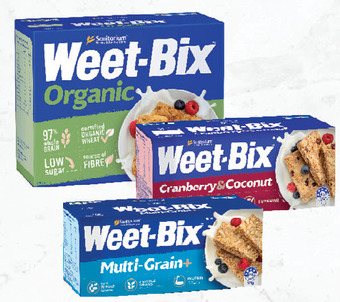 Drakes Sanitarium weet-bix blends or organic 750g, multi-grain 575g or weet-bix blends 450g offer