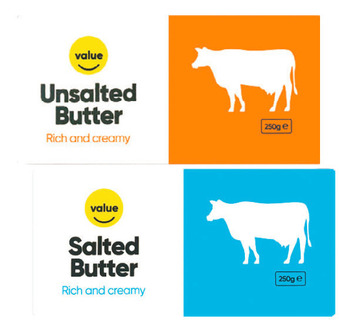 Drakes Value salted or unsalted butter 250g offer