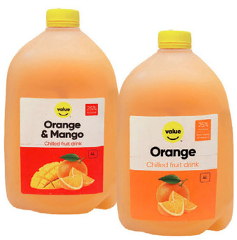 Drakes Value fruit drink 4lt offer