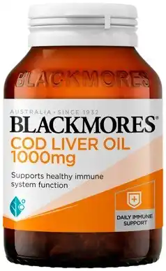 Discount Drug Stores Blackmores Cod Liver Oil 1000mg 80 Capsules offer