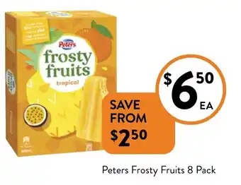 Foodworks Peters Frosty Fruits offer