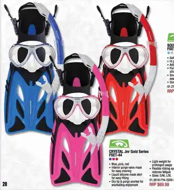 Cape Byron Sports Crystal Jnr Gold Series FSET-44 offer