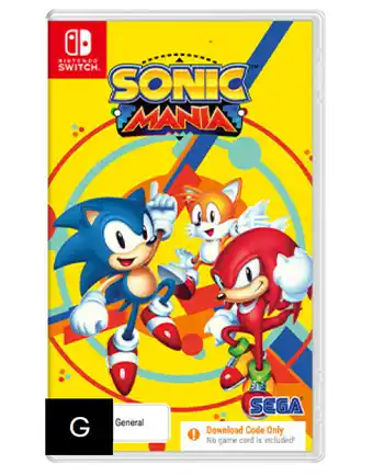 BIG W Sonic mania digital code offer