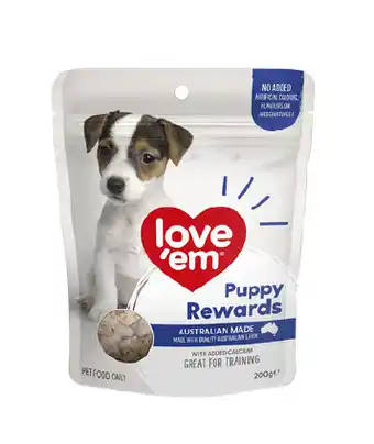 Love'em puppy reward treats 200g