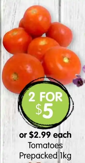 Spudshed Tomatoes Prepacked offer