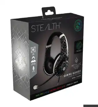 BIG W Stealth multi format headsets - metallic abstract silver offer
