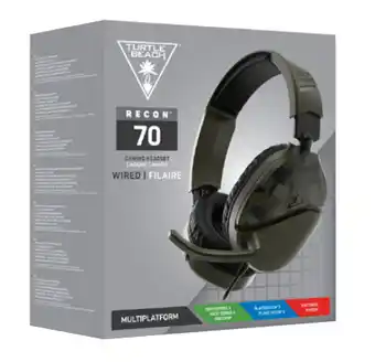 BIG W Turtle beach recon 70’s gaming headsets - green camo offer