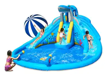 BIG W Happy hop shark double water slide offer