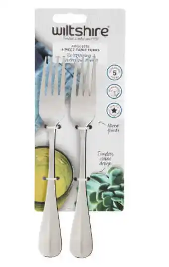 BIG W Wiltshire 4-pack ‘baguette’ - forks offer