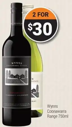 Wynns Coonawarra Range