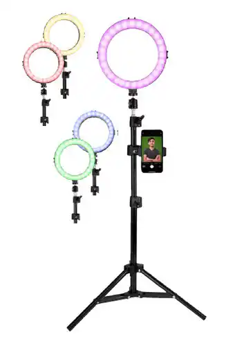 BIG W Cygnett vlogging rainbow 8-inch ringlight bundle offer