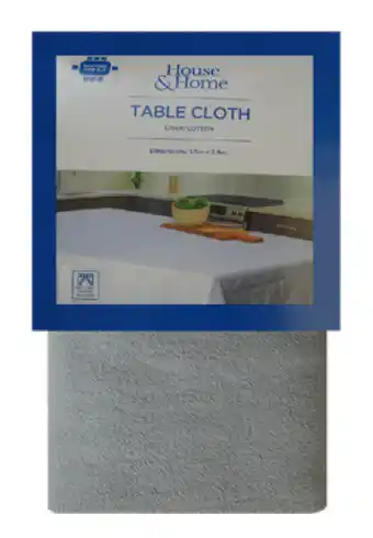 BIG W House & home linen/ cotton blend tablecloths microchip offer