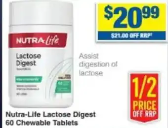 My Chemist Nutra-Life Lactose Digest offer