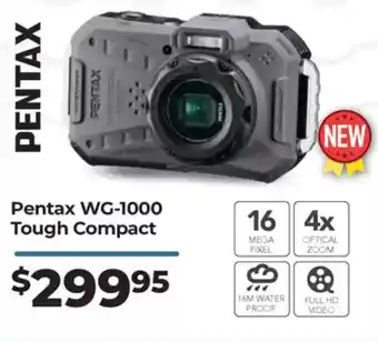 Teds Cameras Pentax WG-1000 Tough Compact offer