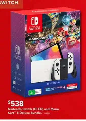 Harvey Norman Nintendo Switch (OLED) and Mario Kart 8 Deluxe Bundle offer