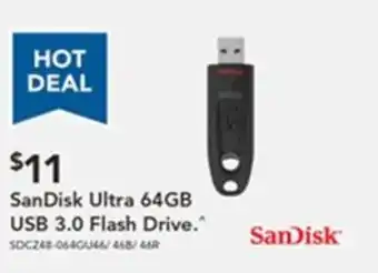 Harvey Norman SanDisk Ultra 64GB USB 3.0 Flash Drive offer