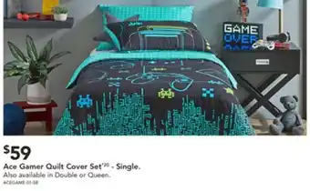 Harvey Norman Ace Gamer Quilt Cover Set offer