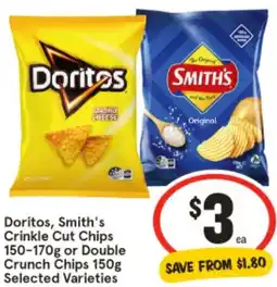 IGA Doritos, Smith's Crinkle Cut Chips offer