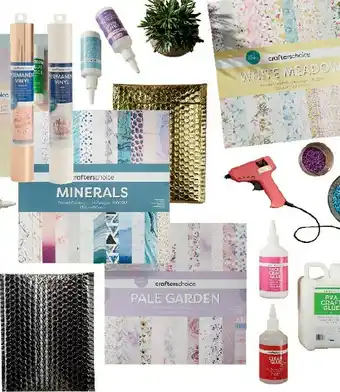 30% off All Crafters Choice Paper Pads, Vinyls, Glue, Glue Guns, Glue Sticks & Padded Envelopes