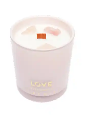 Crystal candle - love