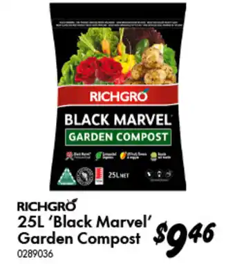 Bunnings 'Black Marvel' Garden Compost offer