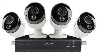 Jaycar Electronics Concord 4 channel hd dvr kit with 4 x 1080p cameras offer