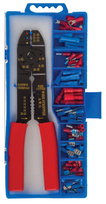 Jaycar Electronics Automotive crimp tool with connectors offer