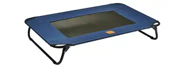 Pet stock Buddy & belle deluxe raised outdoor bed, navy offer