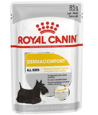 Royal canin dermacomfort care loaf wet dog food 85g