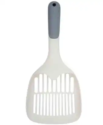 Pet stock Buddy & belle cat litter scoop, white/ grey offer