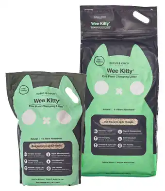 Rufus & coco wee kitty eco plant clumping litter