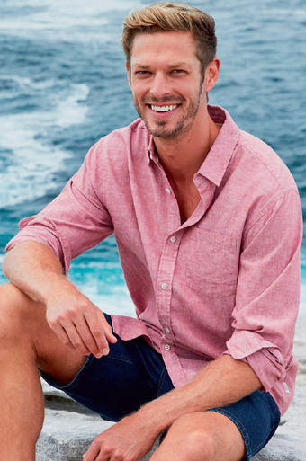 Rivers long sleeve linen cotton shirt