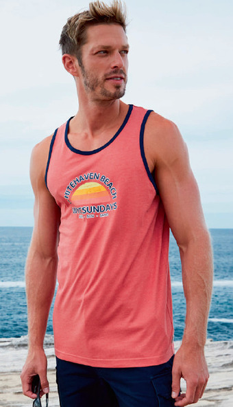 Rivers print front tank top