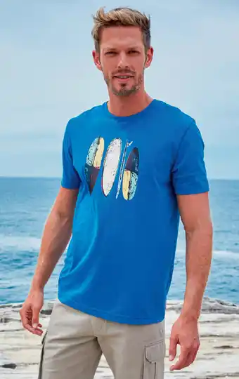 Rivers short sleeve surfboard print tee