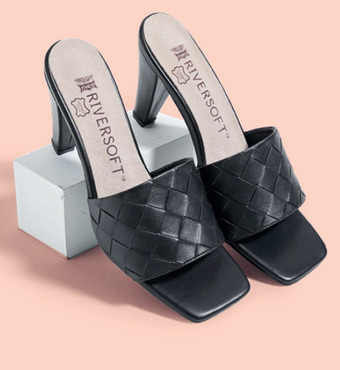 Rivers Riversoft woven heel dress sandal offer