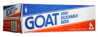 Mountain goat goat lager can 375ml