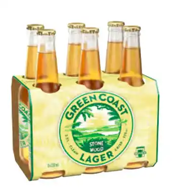 Stone & wood green coast mid lager bottles 6x330ml