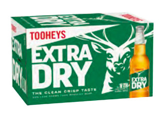 First Choice Liquor Tooheys extra dry bottle 345ml offer