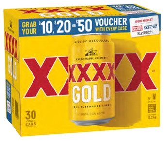 First Choice Liquor Xxxx gold block can 375ml offer