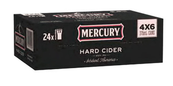 Mercury hard cider can 375ml