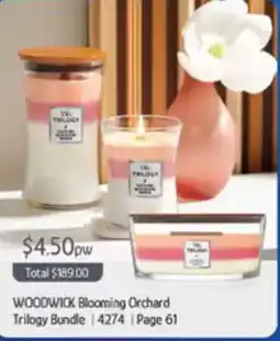 Chrisco Hampers Woodwick Blooming Orchard Trilogy Bundle offer