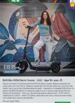 Chrisco Hampers Blvd Elite 450W Electric Scooter offer