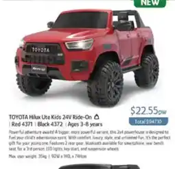 Chrisco Hampers Toyota Hilux Ute Kids 24V Ride-On Ô offer