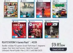 Chrisco Hampers Playstation 5 Games Pack offer