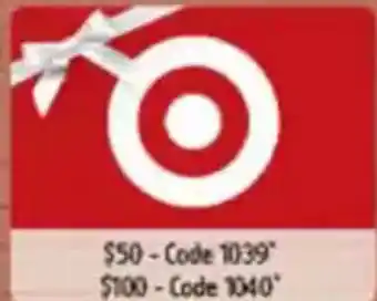 Chrisco Hampers Target  Gift Card Code 1039 offer