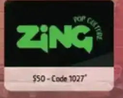 Chrisco Hampers Zing Gift Card Code 1027 offer