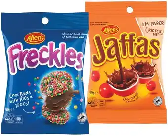 IGA Allen’s Freckles, Jaffas or Nestlé Smarties Share Pack 160g offer