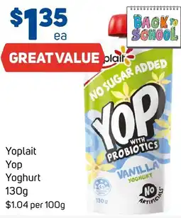 Foodland Yoplait Yop Yoghurt offer